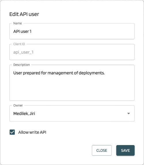 New API user